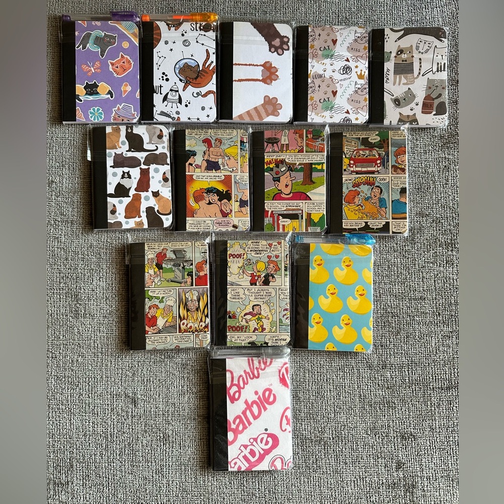 Multi Themed collection (Set of 13) Mini Notebooks